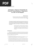Arbitragem e Seguros.transmissão Da Clausula Compromissoria. Fabiane Verçosa.