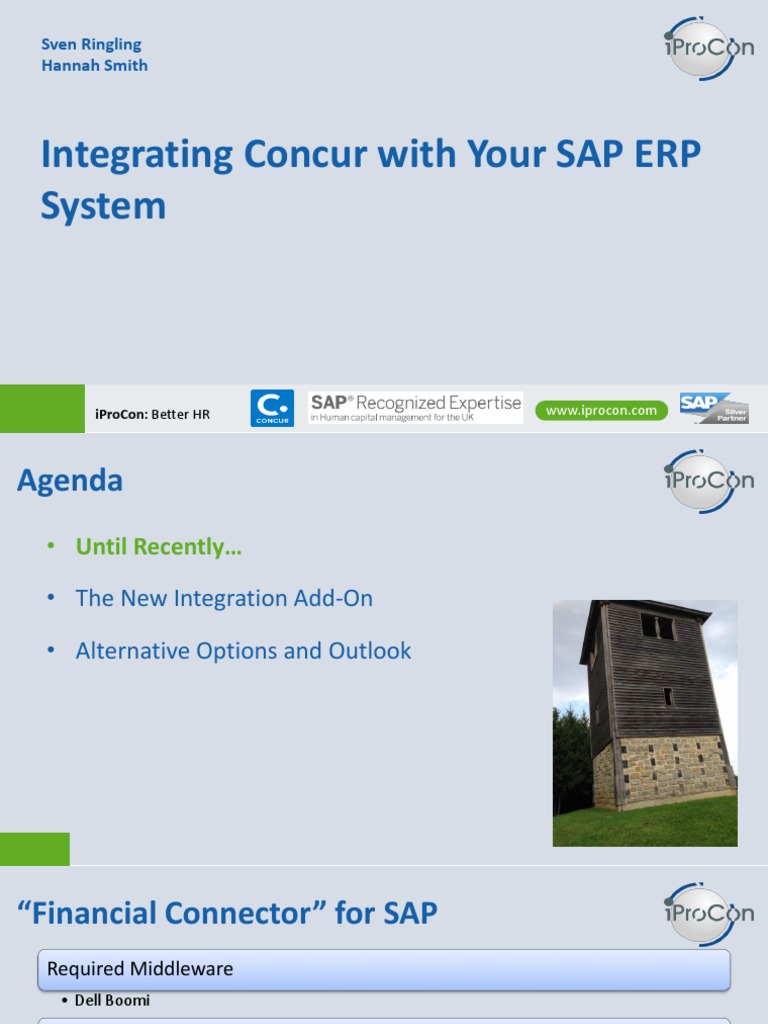 Concur SAP ERP Integration PDF PDF Payroll Information Technology
