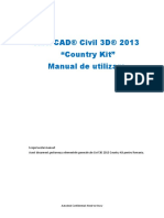 Autocad® Civil 3D® 2013 "Country Kit" Manual de Utilizare: Tuckerman Feature Summary