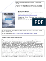 Adelphi Series: To Cite This Article: James M. Acton (2010) Chapter One: Central Deterrence, Adelphi