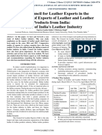 Role of Council For Leather Exports in The Development of Exports of Leather and Leather Products From India: A Case of India's Leather Industry