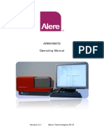 Arraymate Operating Manual: Alere Technologies 2013