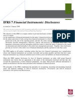 IFRS 7 Financial Instruments: Disclosures: Technical Summary