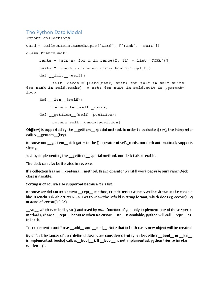 Fluent Python - Notatki | PDF | Array Data Structure | Computer Engineering