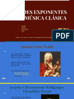Grandes exponentes de la música clásica
