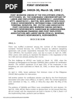 Port Workers Union Vs Laguesma (1992)