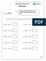 Revise Subtraction With a Number Line