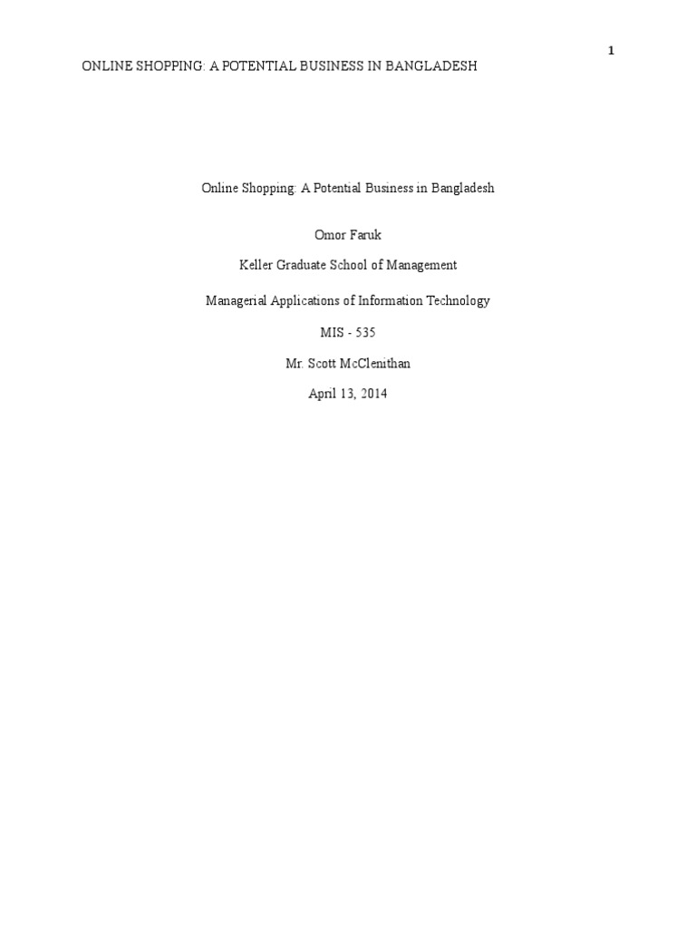 Online Shopping Opportunities in Bangladesh | PDF | Online Shopping ...