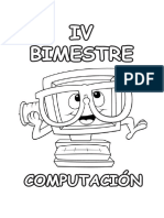 Portada Caratula Curso de Computación - IV Bim