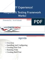 QuestDirect - PS Testing FrameWork - Experience