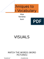 Techniques to Teach Vocab