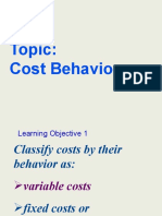 Cost Behavior Powerpoint