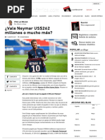 ¿Vale Neymar US$262 millones o mucho más_ _ Viva la Bolsa