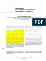 Las Comunidades de Paz: Formas de Acción Colectiva en Resistencia Civil Al Conflicto Armado Colombiano