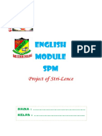 English SPM: Project of Stri-Lence