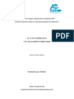 El Acto Cooperativo y Su Tratamiento Tributario Ruben Mason