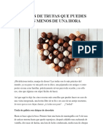 5 Recetas de Trufas