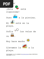 Oraciones con Pictogramas para Niños | PDF
