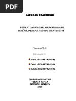 Download Lap I Kadar Air Dan Kadar Minyak Dgn Metode Gravimetri by Dahlia Gani SN358946372 doc pdf