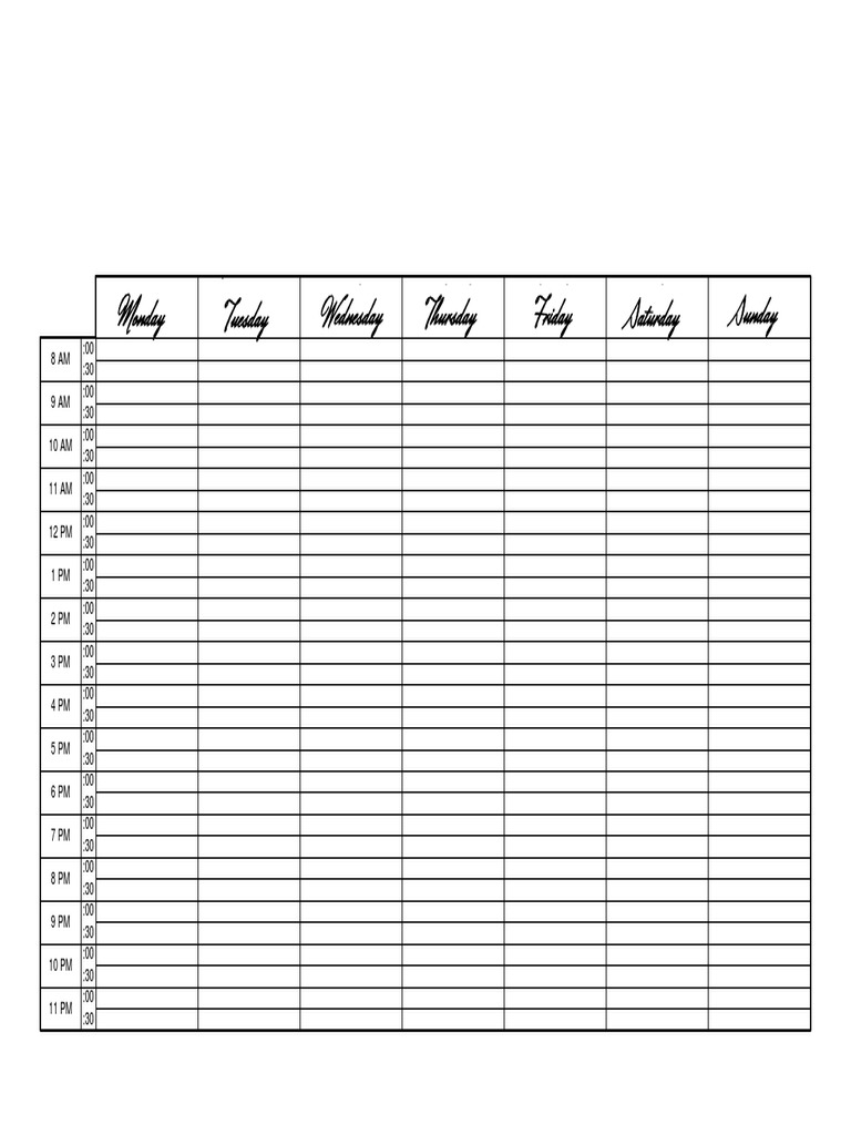 WorksheetWorks Hourly Planner 1 (1) Sports Leisure