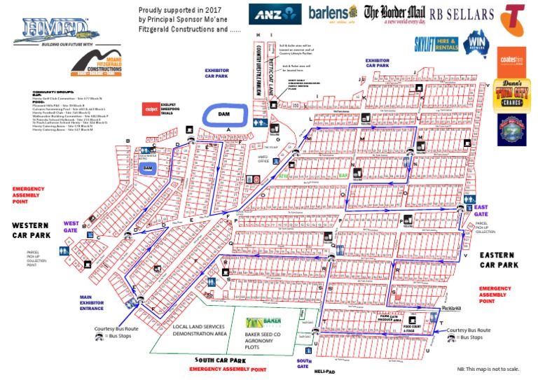 Henty Machinery Field Days 2017 Map PDF Sports