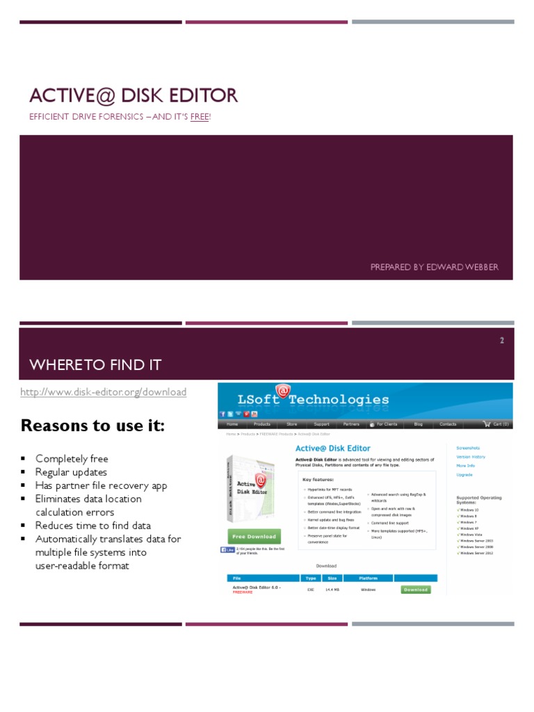 Active@ Disk Editor Walkthrough - TSM441 | PDF | Hard Disk Drive | File ...