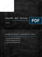 Diseño Del Título