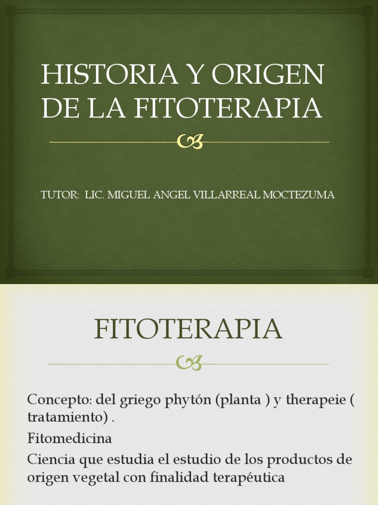 Historia y Origen de La Fitoterapia  Herboristería  Medicina