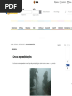 Chuvas e Precipitações