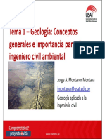Tema 1 - Geología - Conceptos Generales e Importancia..