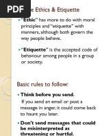 Online Ethics & Etiquette