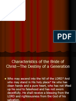 Charateristics of The Bride of Christ