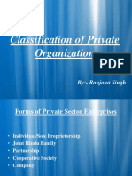 Types of Private Orgn