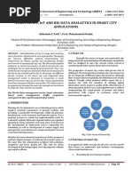 Study on ICT, IoT and Big Data Analaytics in Smart City Applications