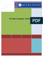 Foreign Language Annals: Inter OL