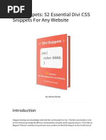 Divi Snippets Book