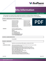 EcoTherm MSDS Sheet - April 2014