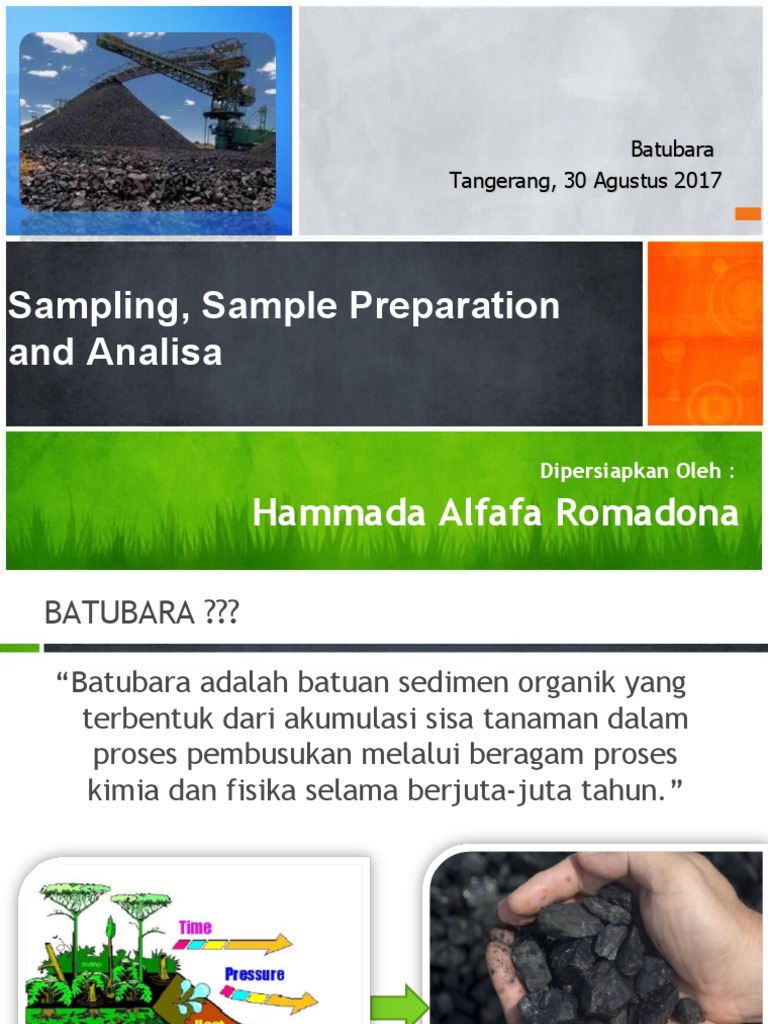 Analisis dan Sampling Batubara | PDF