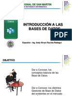 Clase 01- Introduccion a Las Base de Datos