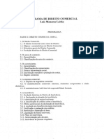 Programa Lic 201617 Direito Comercial I TB PDF
