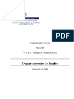 05 - Programación Docente - Dept. Inglés - Anexo IV - 4º ESO - Bilingüe - Diversificación