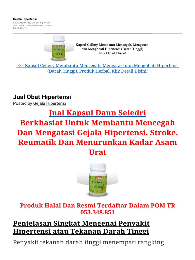 Hipertensi Gejala