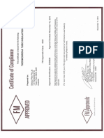 FM Approvals Certificate Thermobreak Tube