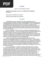 Alcantara v. Director of Prisons