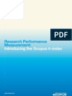 Scopus 2007 The H Index