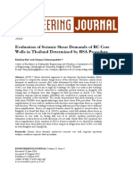 Evaluation of Seismic Shear Demands of RC Core Walls in Thailand Determined by RSA Procedure