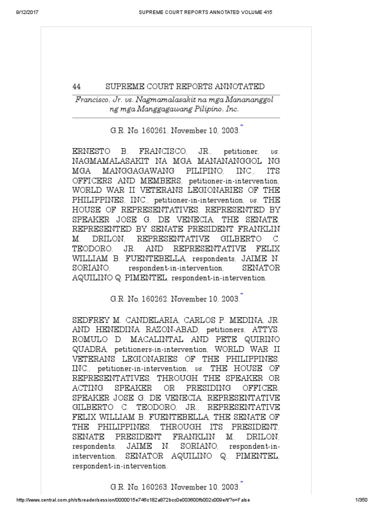 Supreme Court Reports Annotated Vol. 415 | PDF | Standing (Law ...