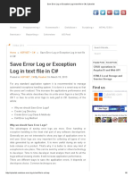 Save Error Log or Exception Log in Text File in C# - Cybarlab