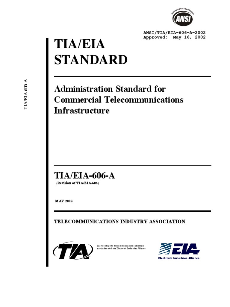 EIA-TIA 606 | Electrical Connector | Telecommunication
