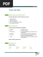 Towns and Cities (IELTS Speaking Part 1-3) PDF